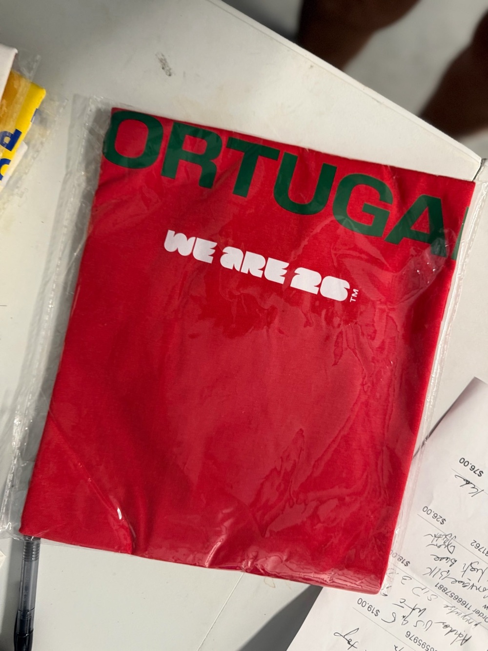 FIFA size large red Portugal 2026 soccer shirt new in package